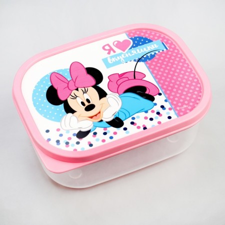 Lunch-Box rectangular, 500 ml, Minnie Mouse "I love delicious ones"-2
