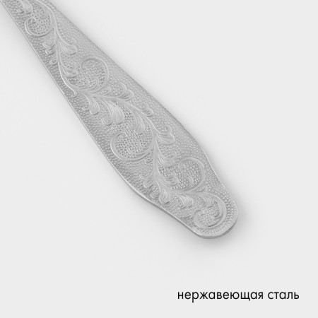 Tablespoon "Dubrava", h = 19.6 cm, thickness 2 mm, silver color-2