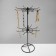 Turnushka, 2 tiers of 6 hooks, 21.5 × 21.5 × 41 cm, black color