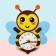 Table hours DIY "Bee made of felt" children, set for creativity, 23 x 21 cm, aa