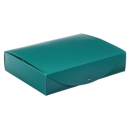 Archive box on the A4 Calligrata button, 70 mm, 800 μm, collapsible, green-1