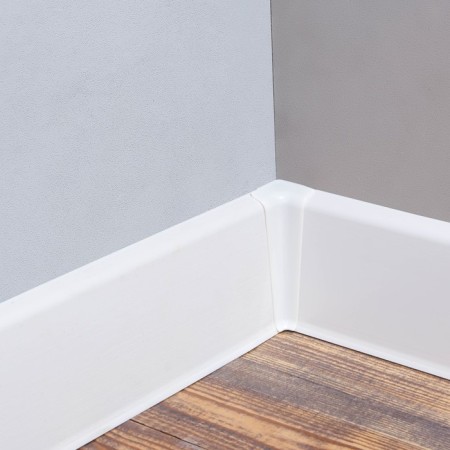 Floor skirting board 85mm 2.2m "decoration", 001 white-2