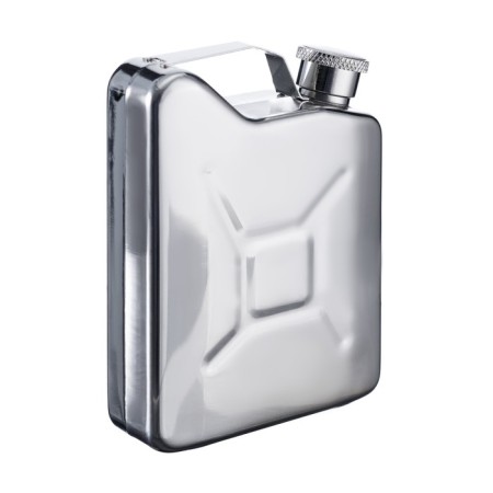 Captain alcohol flask, stainless steel, gift, army, 150 ml-1