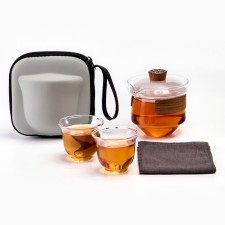 A set for the tea ceremony 4 items, for 2 persons, a cup, a kettle