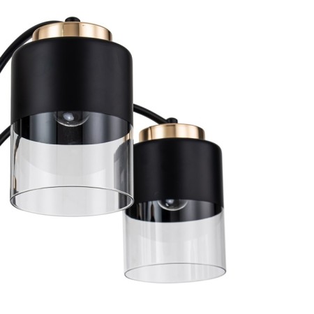 Lamp on the ESCADA rod, 2121/5p. 5x40W, e27, 680x680x490 mm, black/gold color-3