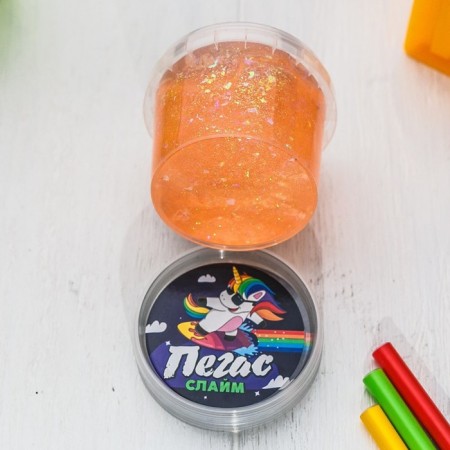 Slime "Pegas" broken glass, orange, 90 g-2