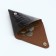 Monetnik on the button, Textura, brown color