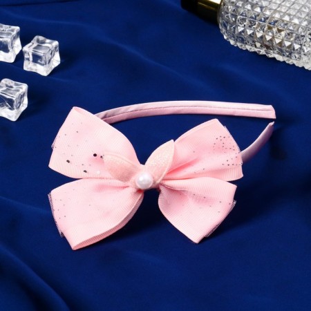 Hair cap "Baby" 1 cm ears, shine, pink