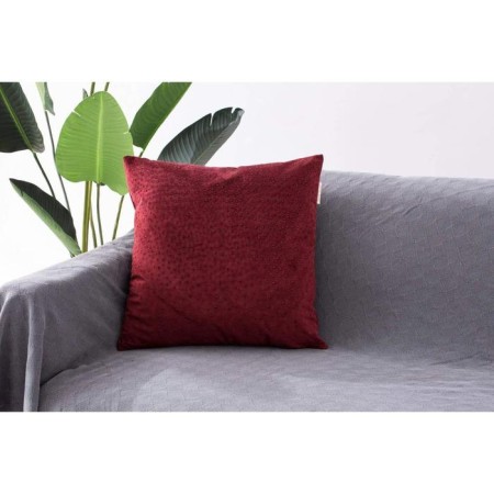 Pillowcase "Crystal", size 45x45 cm, burgundy color