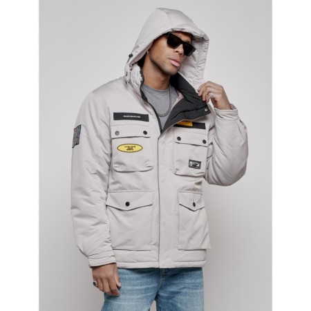 Male jacket, size 56, gray color-4