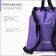 Bag for screed shoes, outer pocket, textura, purple color