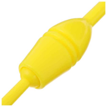 Bulas for rhythmic gymnastics inserted Grace Dance, 35 cm, yellow color-5