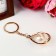Metal keychain "Drop" rhinestones gold 10.6x2.8x2.8 cm