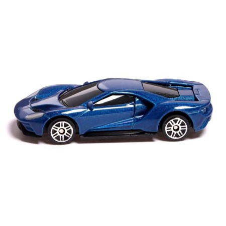 Metal machine Ford GT, 1:64, blue color-1