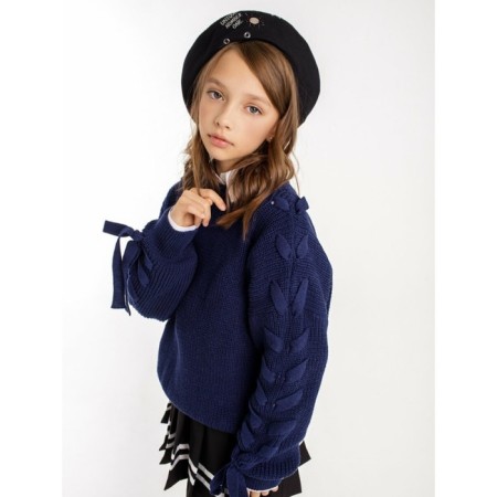 Свитер для девочки Amarobaby Knit Wear, рост 134 см, цвет синий-8