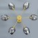 Murano chandelier 6he27 60W Smoky gold 78x78x35cm Bayerlux