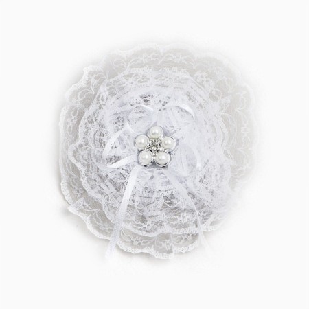Outlet. Bant for hair on elastic band, white, 10.5 cm, Minnie Mouse-6