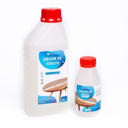 Transparent epoxy resin "Epoximaxx Decor X5", 1 kg