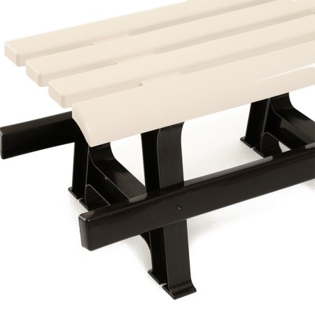Bench Plastic alternative for a summer house 1.2x0.4x0.42 m, without a back, load up to 212 kg-8