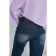 Female trousers, size 62, dark blue color