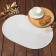 Serving shade "Oval", central white, 45*30 cm