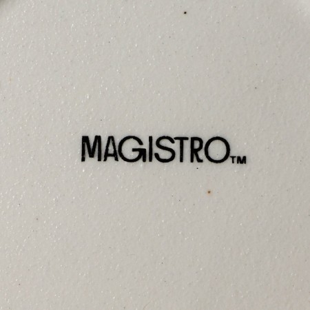 Porcelain dish for feeding Magistro Slate, D = 21 cm, white color-4