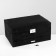 Steam for jewelry "Casket" 2 level, phlock, 24.5 × 17 × 12 cm, black color