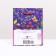 Gift packet "Flower pattern on purple" 11.5 x 14.5 x 6.5 cm