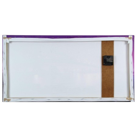 Carty clock is wall-mounted, on canvas, interior, silent "luminous bridge", 40 x 76 cm-2