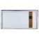 Carty clock is wall-mounted, on canvas, interior, silent "luminous bridge", 40 x 76 cm