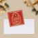 Mini-postcard "Happiness every second", 7 x 7 cm, New Year