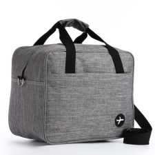 Road bag with lightning, long belt, gray color