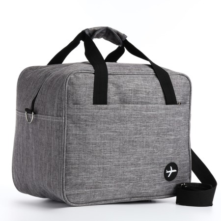 Road bag with lightning, long belt, gray color