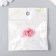 Magnetic metal lock "heart" pink matte 2 pcs 1.2x1.2 cm