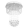 Aelita Cascade lamp 7xled chrome 50x50x65cm Bayerlux