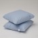 The pillow is low, size 70x70 cm, color mix