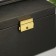 Casket to the leatherette for jewelry "Matte Black" 12.3x17.3x13.7 cm