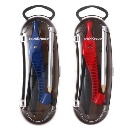 Circular plastic Erychkrause "Classic", 122mm, with a pencil, pencil case, mix-1