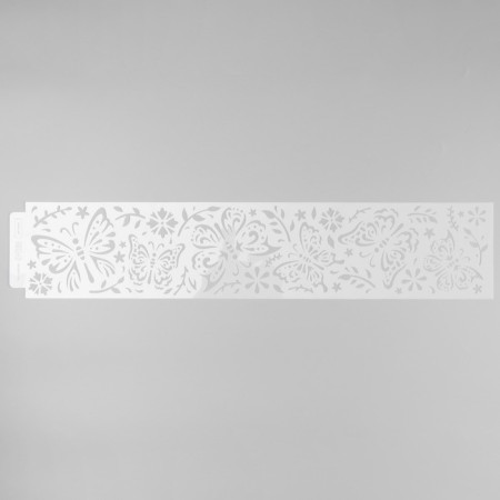 Tencil of border plastic "Butterflies" 60x12 cm-3