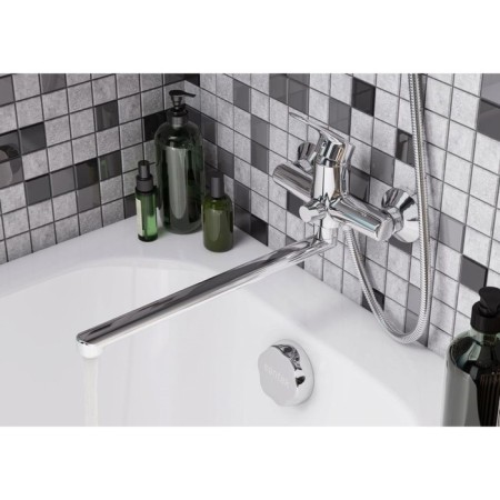 Santek's bath mixer "Marion", long spout, with accessories, chrome-3