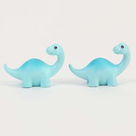 Miniature puppet "dinosaurus", set 2 pcs., Size 1 pc. - 3.5 × 5 × 2 cm, blue color-3
