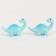 Miniature puppet "dinosaurus", set 2 pcs., Size 1 pc. - 3.5 × 5 × 2 cm, blue color