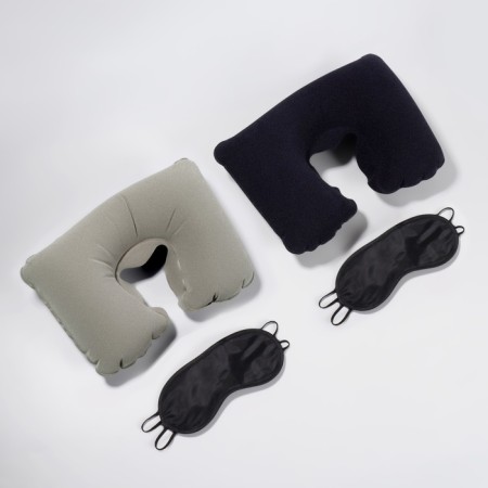 Traveler's set: neck pillow, sleep mask-3