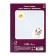 White cardboard A4, 8 sheets "Bear", coated, density 240 g/m2