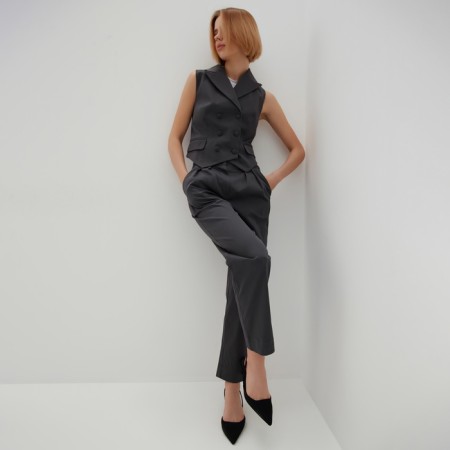 Women's pants Minaku: safari color graphite, rr 52-4