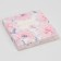 Chocolate box, confectionery packaging, “flowers”, with a window, 10.2 x 1.4 x 10.2 cm