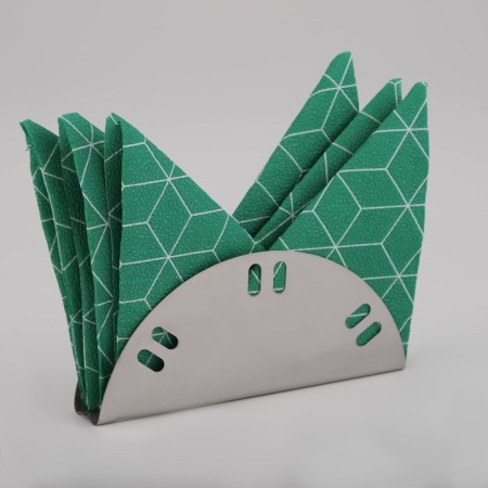 Stainless steel napkin. India, 15 × 6.5 cm-4