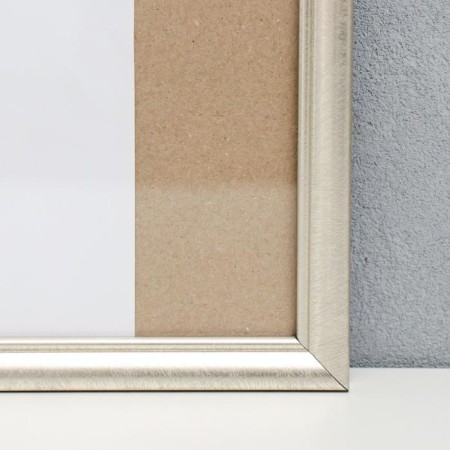 Photo frame plastic 40x40 cm, aged silver (plastic screen)-1