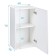 Hinged cabinet 400 Helga, 400x300x720, white/Gray software MDF