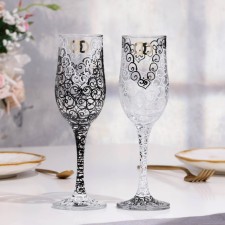 Set of wedding glasses 